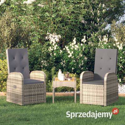 vidaXL Rozkładane fotele ogrodowe 2 poduszki Meble ogrodowe Warszawa