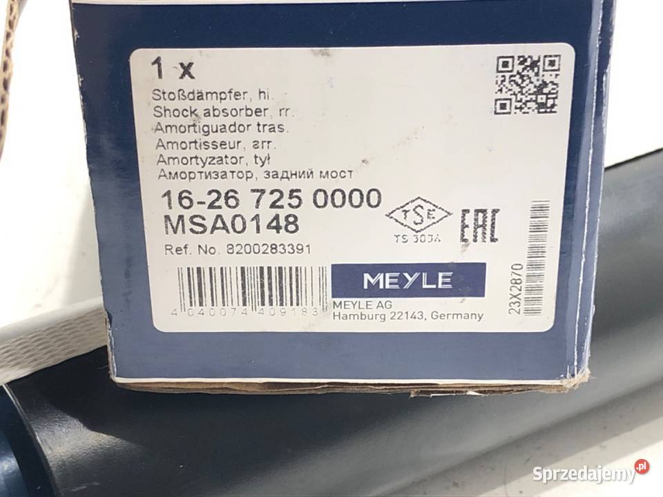 AMORTYZATOR PRAWY TYŁ RENAULT LAGUNA II podkarpackie