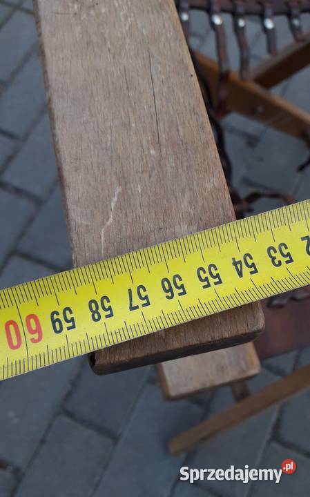 Krzesło reżysera składane fotel reżysera PRL Gdynia