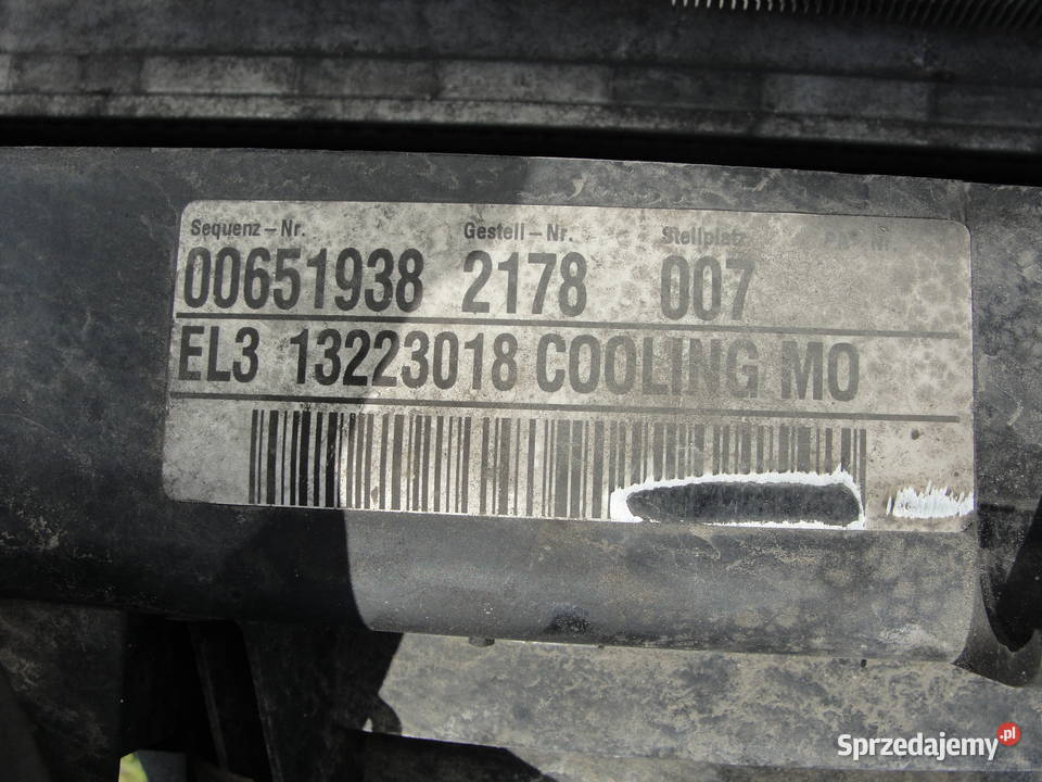 Chłodnice komplet Opel Insignia 20 CDTI wielkopolskie Dąbrowa