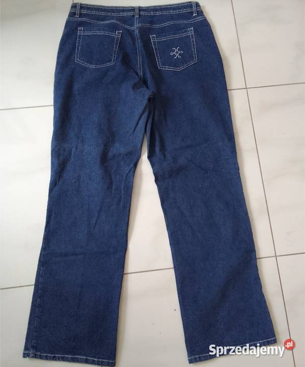 Spodnie damskie jeansowe 44 z elastanem w pasie zachodniopomorskie