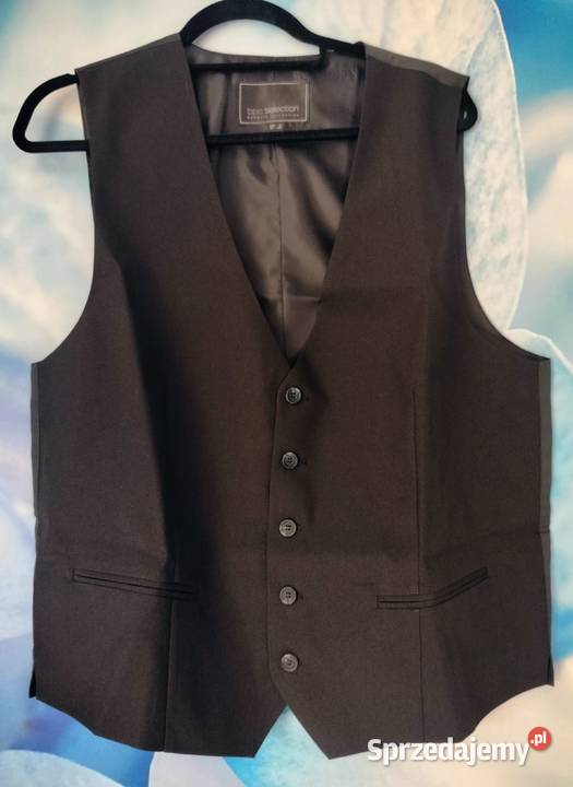 Marynarka kamizelka Bonprix czarna 52 czarna XXL