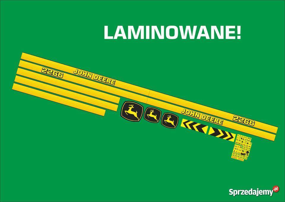 naklejki john deere 2266