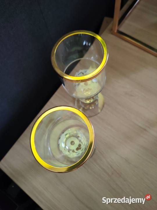 Świecznik kryształowy 2 sztuki lampion Warszawa