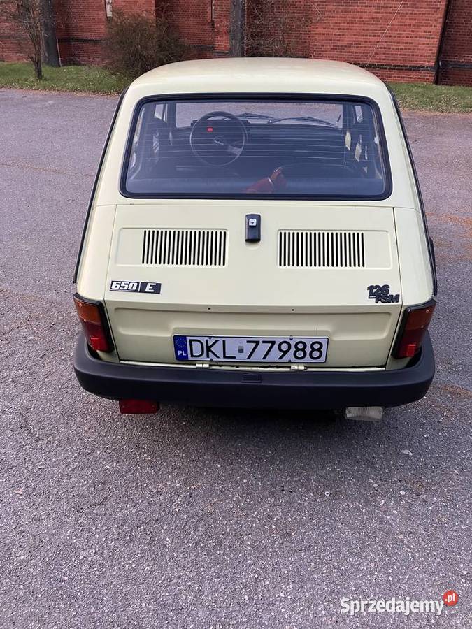 Fiat 126p oryginalny 39 bezwypadkowy 1990 manualna Kłodzko sprzedam