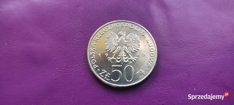 Moneta PRL 50 ZŁOTYCH 1983 JAN III SOBIESKI Pruszków