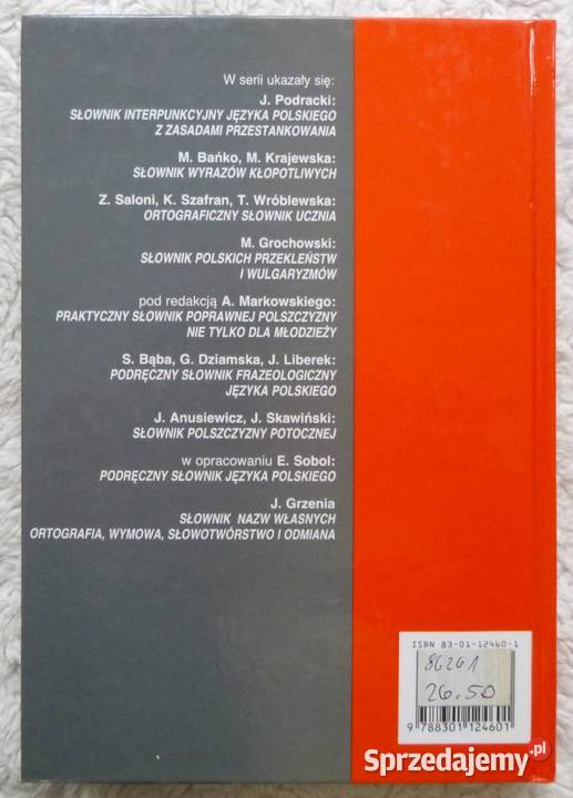 Słownik interpunkcyjny języka polskiego Jerzy Warszawa