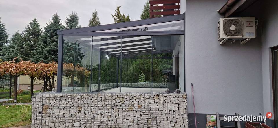 Szklane zadaszenie tarasu ogród letni Altany i wiaty Szczecin