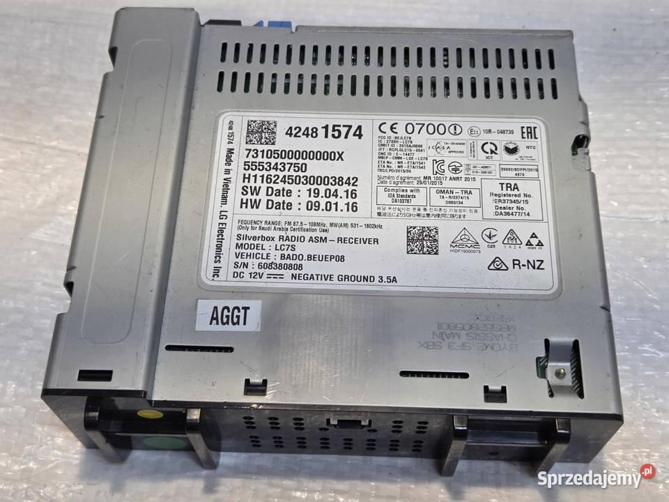 OPEL ASTRA K V MODUL RADIA NAWIGACJI SILVERBOX