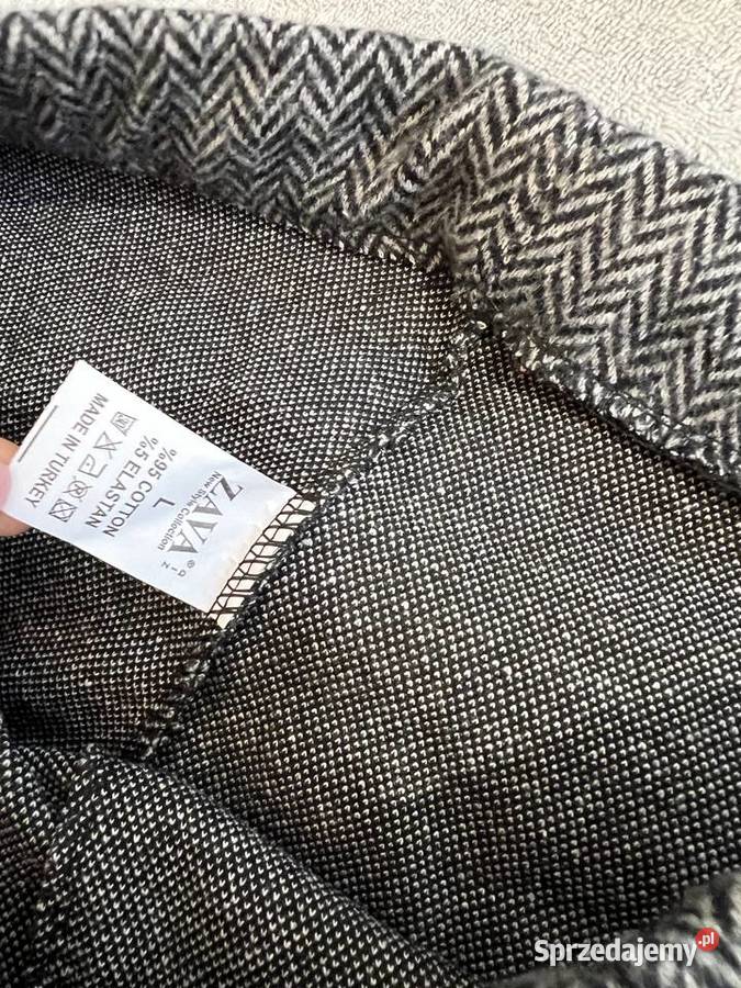 Spodnie legginsy szare w jodełkę Jasło sprzedam