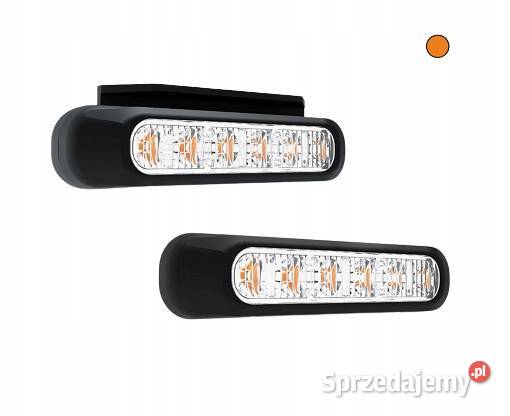 2x LAMPA OSTRZEGAWCZA ŻÓŁTA 6 FUNKCJI KPL BŁYSK sprzedam