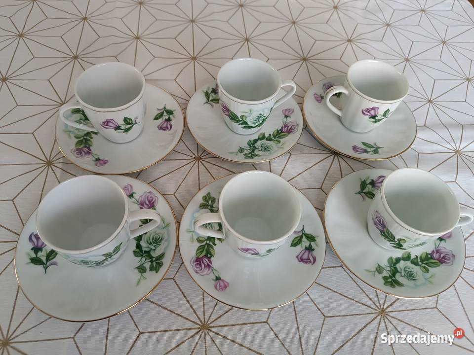 Filiżanki do kawy serwis kawowy kpl 6 chińska Opole