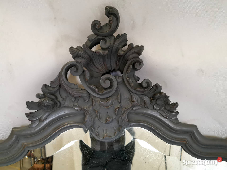 Lustro z półką rokoko do łazienki ludwik shabby Meble