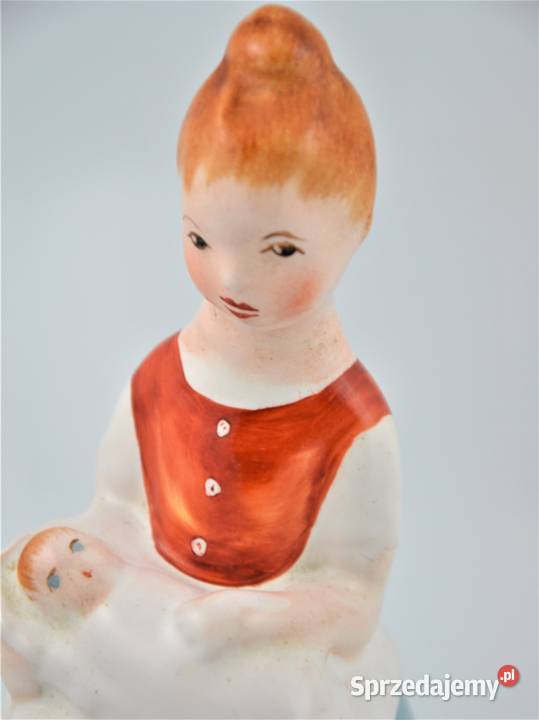 mama niania z niemowlakiem ceramika Porcelana i szkło mazowieckie
