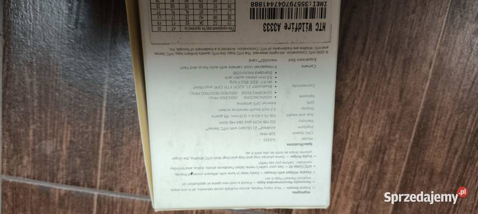 HTC Wildfire A3333 stan oryginalny komplet śląskie