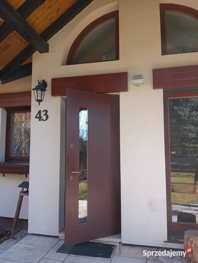 Drzwi zewnętrzne wykonane z dębu sprzedam