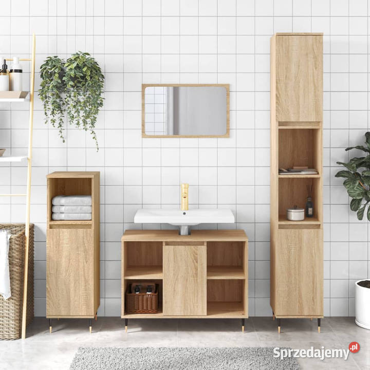 Szafka pod umywalkę dąb sonoma 80x33x60 WM831623 Warszawa