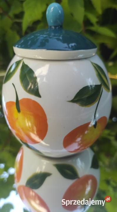 Pojemnik ceramiczny owoce retro Pabianice