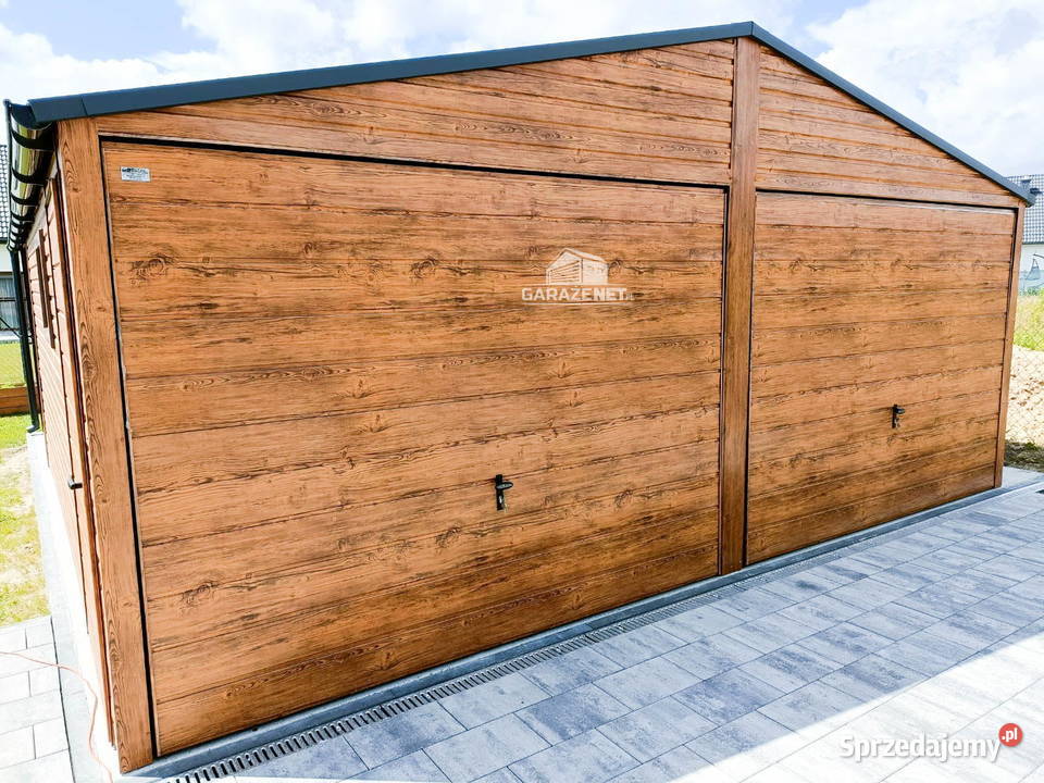 GARAŻ BLASZANY 6m x 6m DWUSPAD 2xBRAMA JASNY Sprzedaż