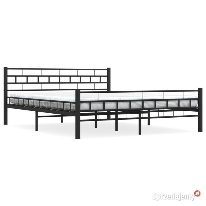 vidaXL Rama łóżka czarna stalowa 160 x 200 Warszawa