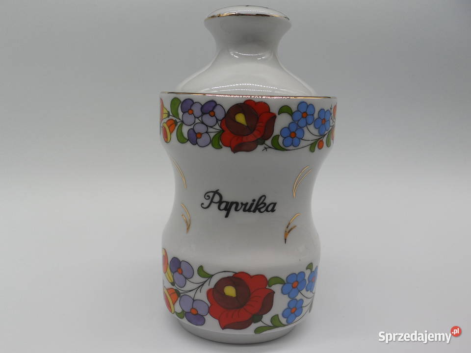 Stary Porcelanowy Pojemnik na Przyprawy Kalocsa Raszków