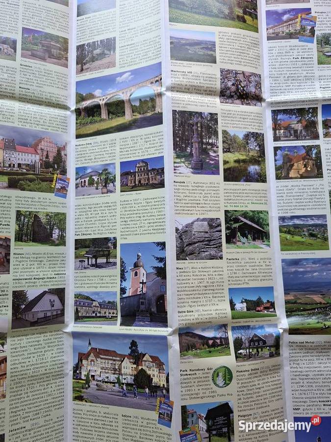 Góry Stołowe 130 000 mapa turystyczna Mapy i przewodniki Mapy i przewodniki Kraków
