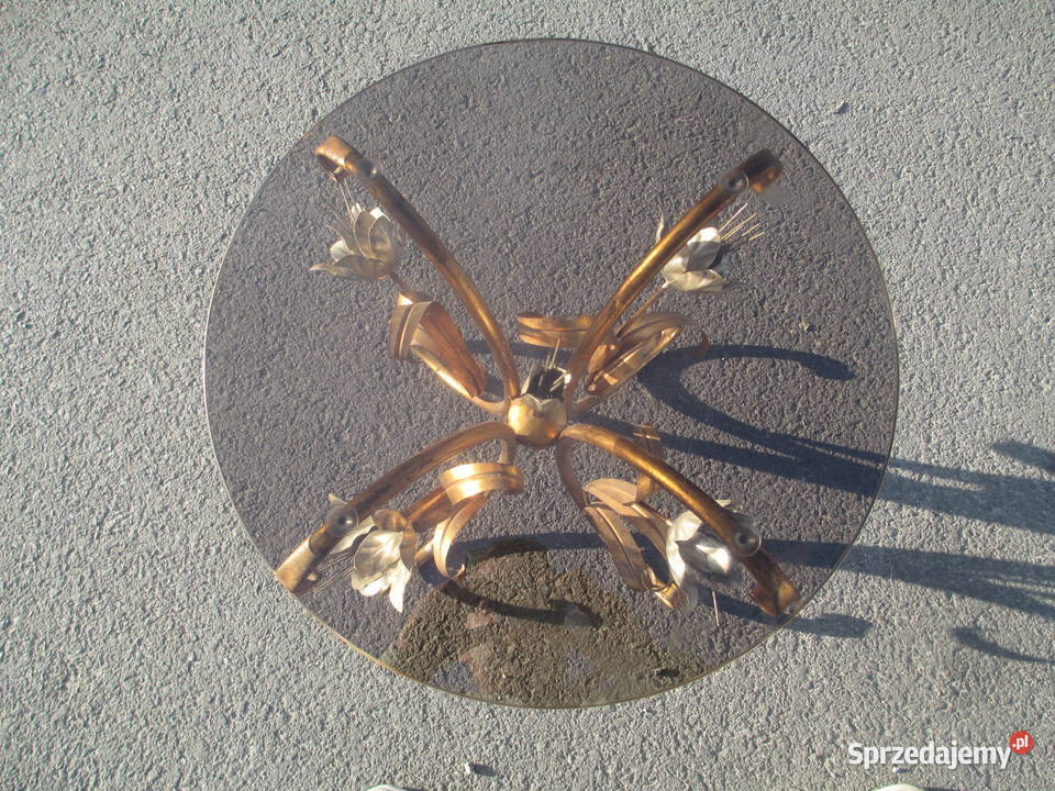 Stolik Hollywood Regency proj Hansa Kgla lata 60 Lublin