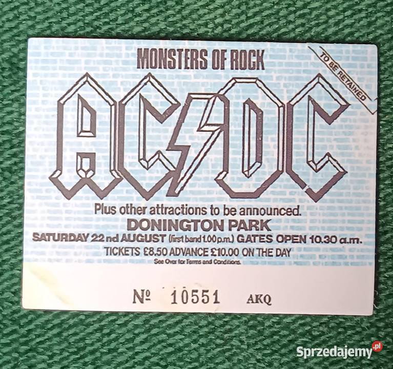 ACDC naklejka sticker Donnington Park Monsters Zbylitowska Góra