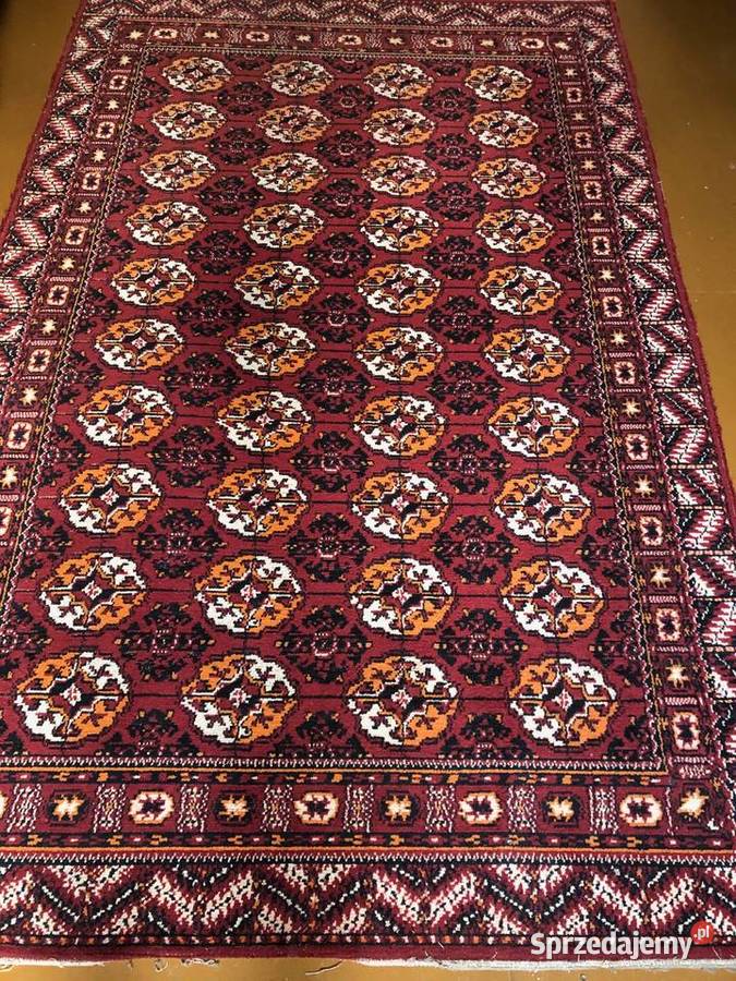Duży dywan PRL vintage oryginał 1965 Kraków