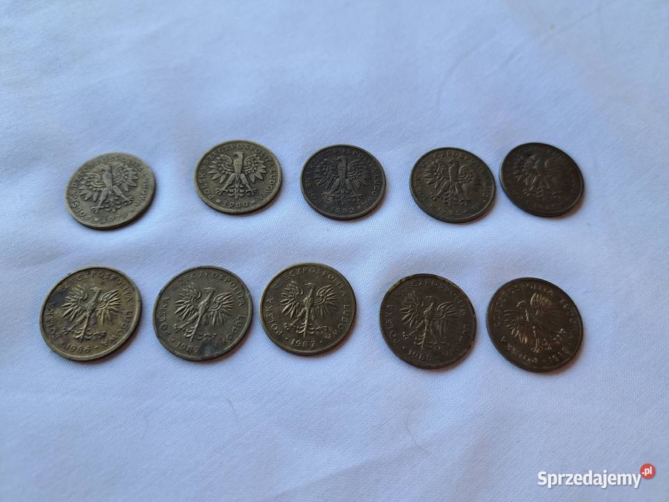 Monety 2 10 sztuk 1979r80r82r85r87r88 Brzesko