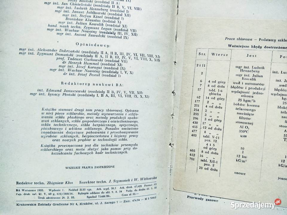 Podstawy szklarstwa stare książki budownictwa Warszawa