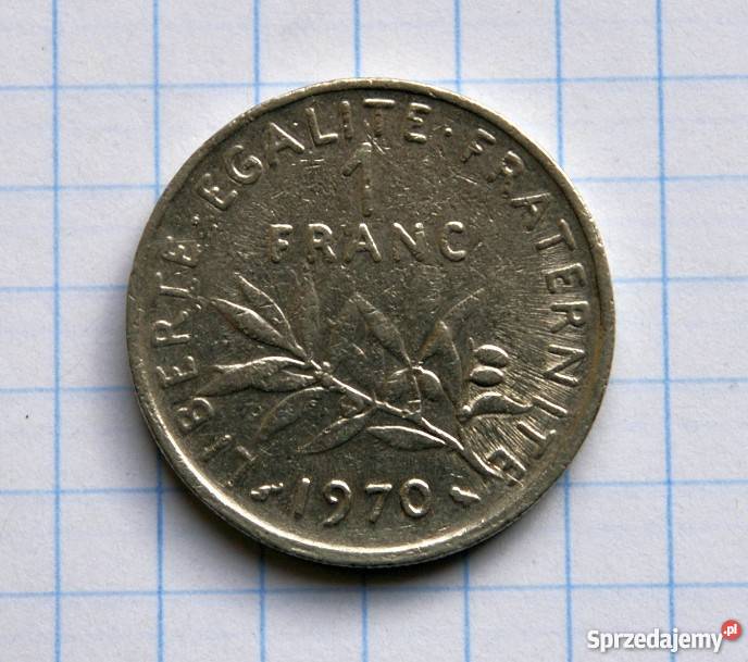 1 FRANK 1 FRANC 1970 FRANCJA Parczew