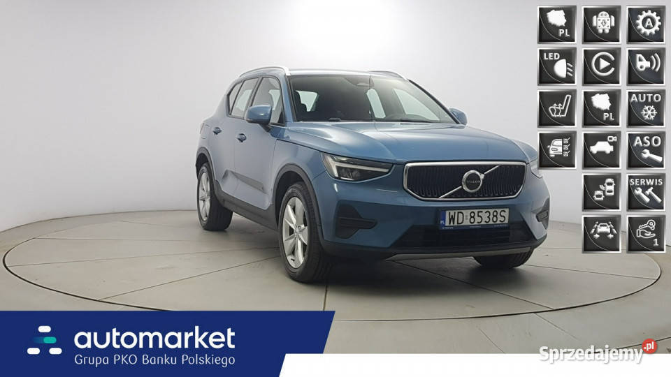 Volvo XC 40 B3 Core Z Polskiego Salonu Faktura kurtyny powietrzne Warszawa