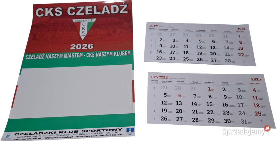 Kalendarz 2026 Czeladzki Klub Sportowy CKS Czeladź