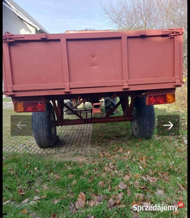 Przyczepa jednoosiowa nieuszkodzony Zagórz
