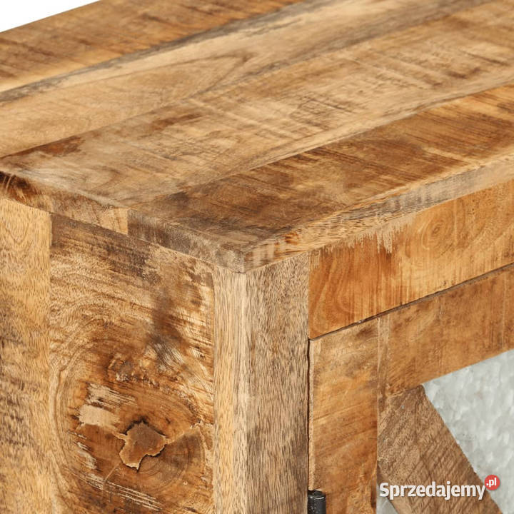 Szafka 80x30x71 lite surowe drewno mango i metal Meble Warszawa sprzedam