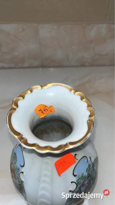 Wazon z białej porcelany Karlskrona Szwecja pomorskie