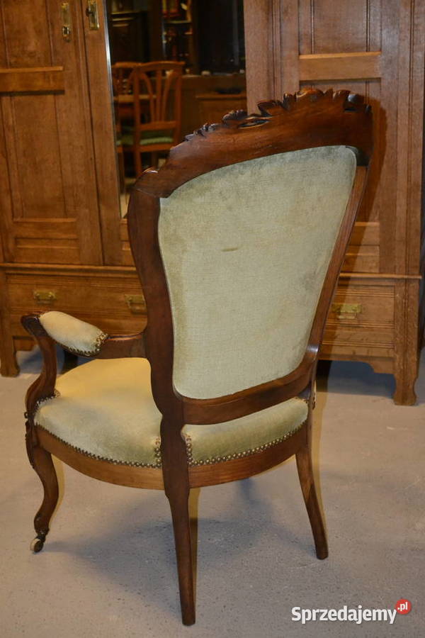 fotel kawowy Francja orzech cukiereczek śląskie