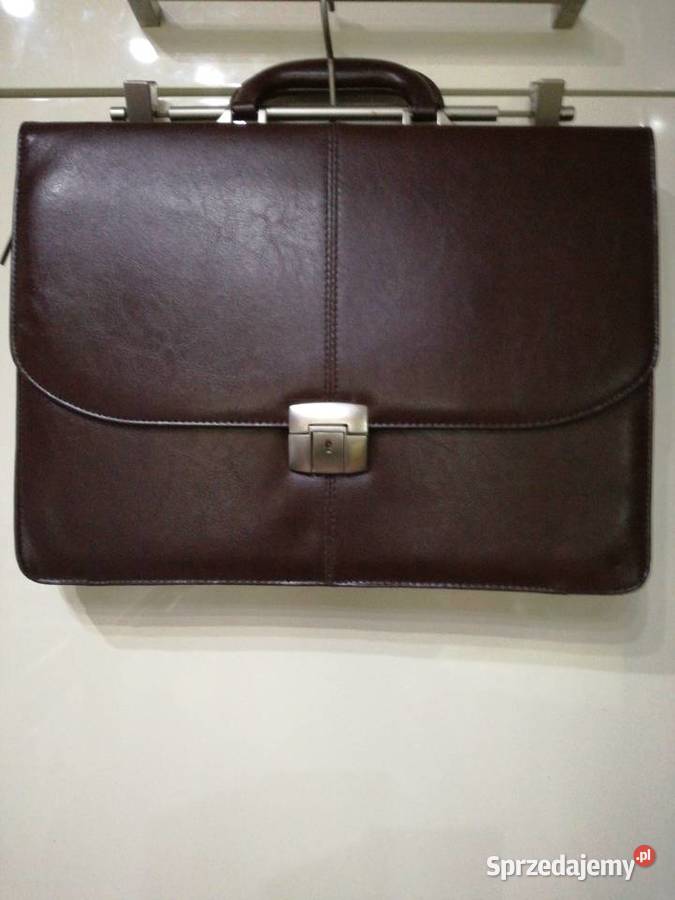 Teczka z naturalnej skóry w kolorze ciemny brąz Lublin