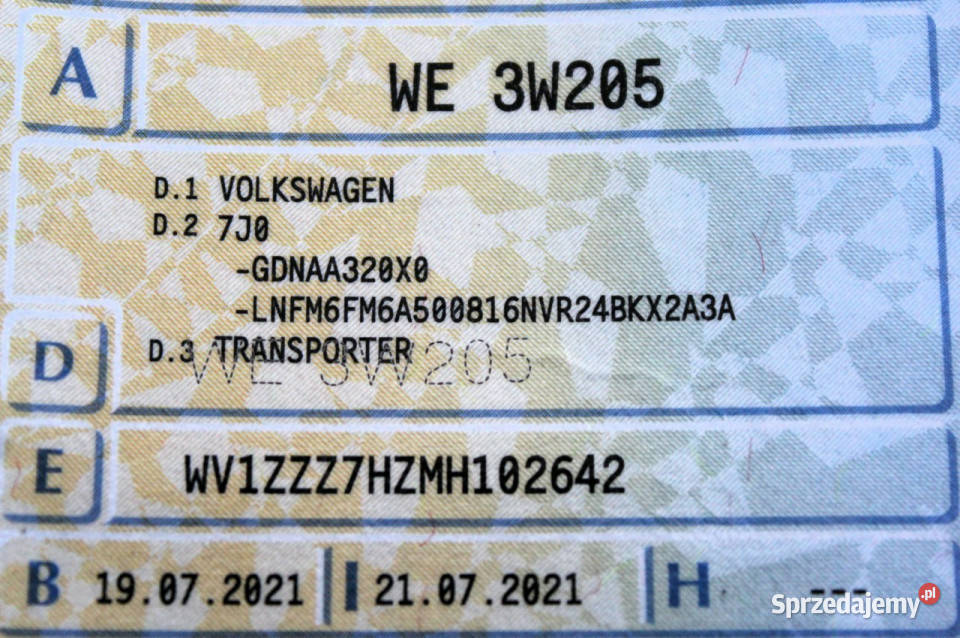 Volkswagen Transporter Długi 150 Kamera LED srebrny Sokołów