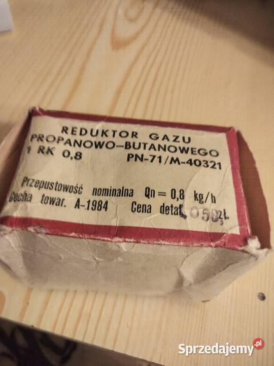 Reduktor do butli gazowych propan butan z PRL Warszawa sprzedam