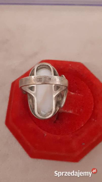 pierścionek srebrny z muszlą Radom