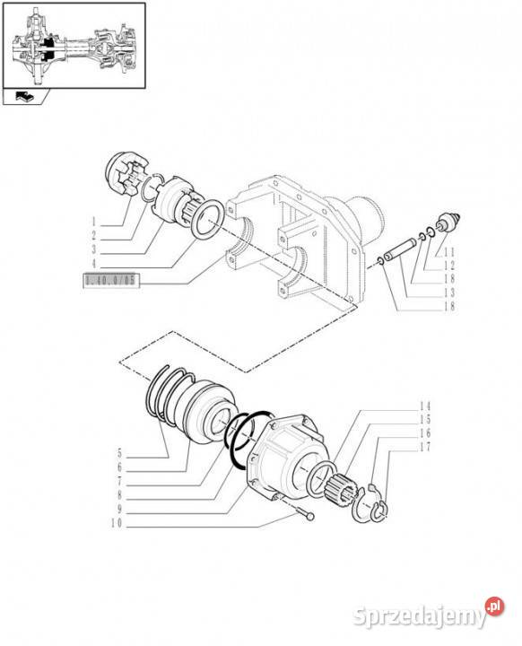 Holland T6010 Tuleja 22t 5153350