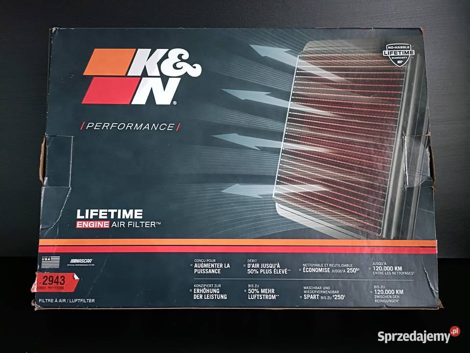 KN Filters 332943 Filtr powietrza BMW E6061 535D Przeworsk sprzedam