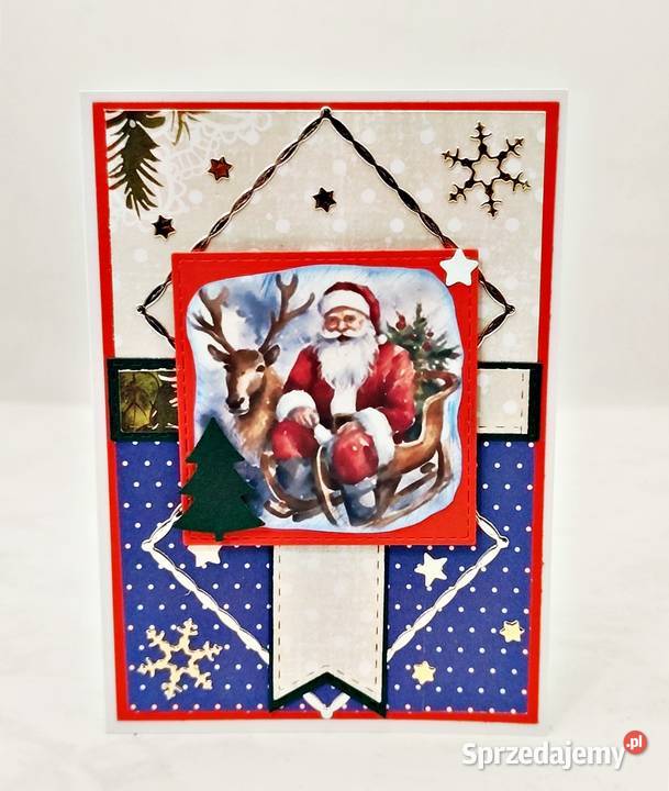 Kartki świąteczne ręcznie robione zestaw 3 sztuk Wejherowo sprzedam