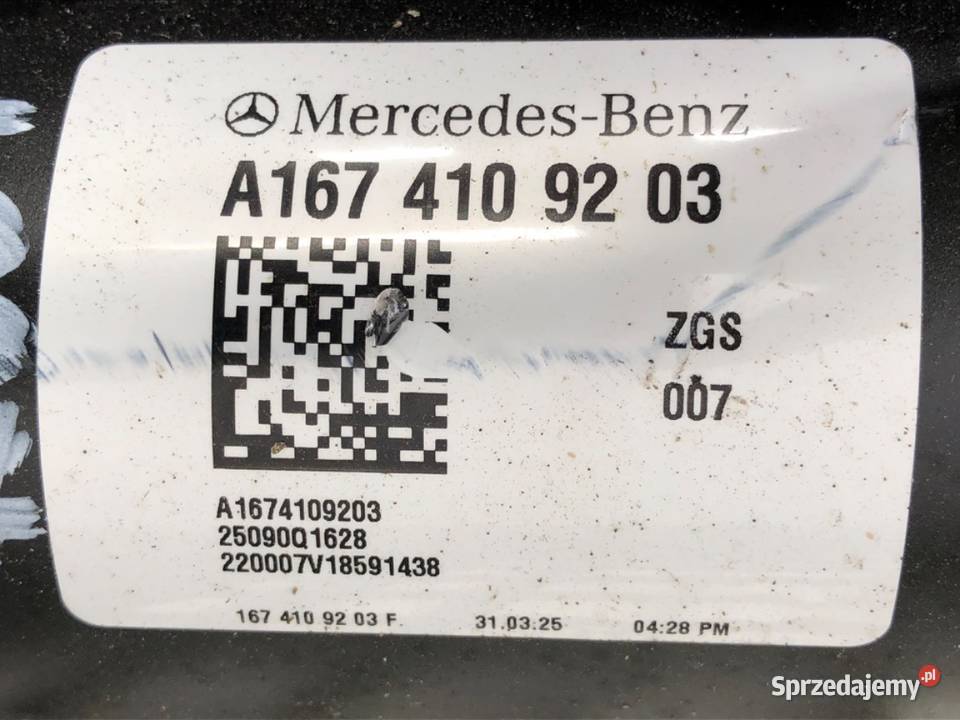 WAŁ NAPĘDOWY TYŁ MERCEDES GLE SUV 20 269
