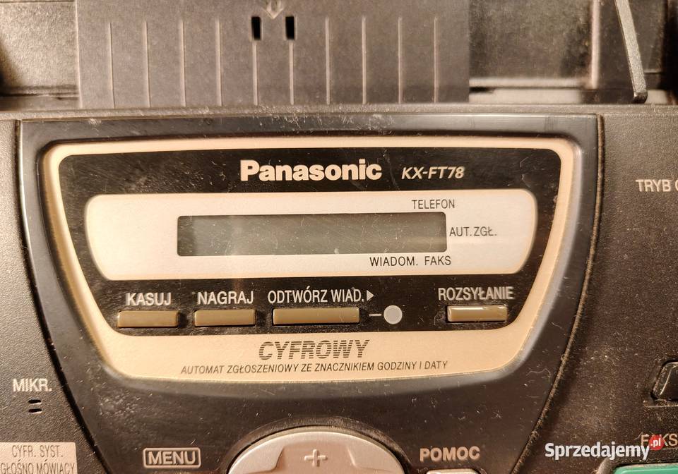 Telefon analogowy Fax Panasonic KXFT 78 plus 13 Faxy Jastrzębie-Zdrój