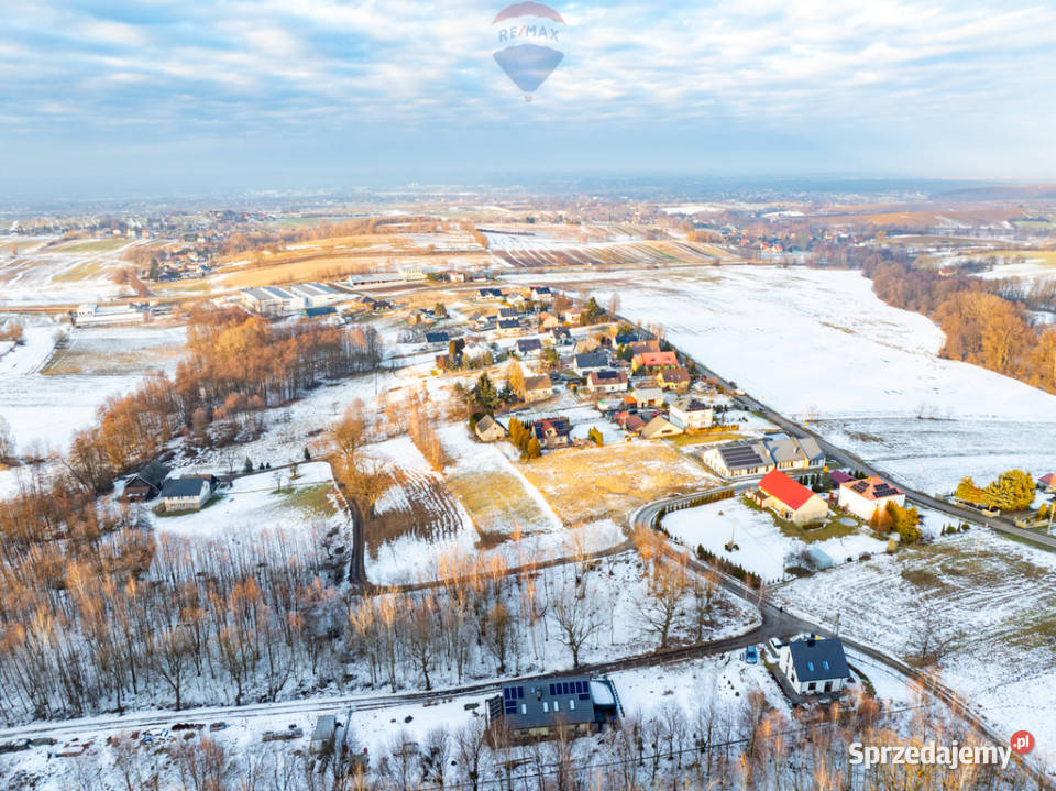 Budowlana działka w Zagórzu gm Niepołomice małopolskie Zagórze