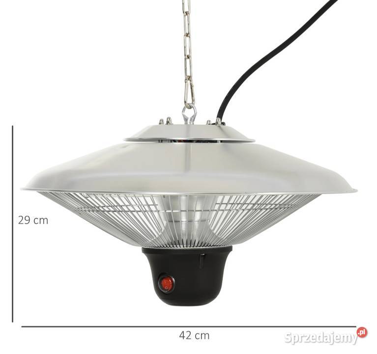 Promiennik sufitowy 1500W z diodą LED z pilotem Brzesko