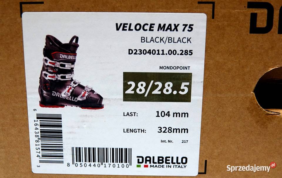 Buty Dalbello Veloce 75 Rozmiar 44285 mm NOWE Warszawa sprzedam